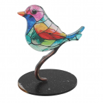 Linnud okstel kaunistused Meisterdamine akr&uuml;&uuml;list v&auml;rviline erksav lamedate loomade kujude kaunistus t&ouml;&ouml;lauale