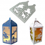 Metalli l&otilde;iketerad J&otilde;ulukarbi l&otilde;iketerad Reljeeft&ouml;&ouml; DIY valmistust&ouml;&ouml;riistad Scrapbooki foto jaoks h&otilde;be