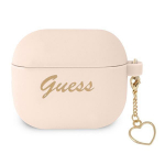 Guess Gua3Lschsp Airpods 3 Cover R&oacute;żowy/Pink Silicone Charm Heart Collection