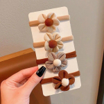 4 tk. Lillet&uuml;drukute elastsed juuksepaelad Magusad kikilipsud Lastele hobusesabahoidja Kummipaela peapael, laste juuste aksessuaarid