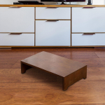 Low Stool Made of , Footrest, Versatile, Comfortable, under The Desk, Step for Dark Brown