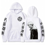 Ryoumen Sukuna Anime Graafiline tr&uuml;kitud kapuutsiga Jujutsu Kaisen meeste naiste pusad Suures suuruses dressipluus Harajuku unisex pullover XXXL