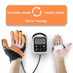Uus S&otilde;rme Intelligentsne Rehabilitatsioonimasin Peegelpildi Treenimine Kindad Treenija Viie S&otilde;rme Paindumatuseta Rehabilitatsioonitreeningskindad Left hand (S)