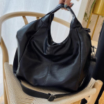 Vintage suure mahutavusega naistekott Kvaliteetne pehmest nahast kandekott Br&auml;ndide &otilde;lakott Uus Crossbody kott kandekotid 31*13*30cm must