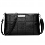 Moodne naiste k&auml;ekott PU ruuduline messenger kott Crossbody &otilde;lakott 26*6*15cm