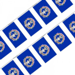 Guirlande Drapeau &ndash; &Icirc;les Mariannes du Nord &ndash; 50 t&uuml;kki &ndash; 14 x 21 cm &ndash; pol&uuml;ester &ndash; v&auml;limine