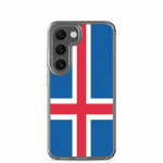 Coque T&eacute;l&eacute;phone &ndash; Samsung &ndash; Galaxy S23 Plus &ndash; Drapeau Islande &ndash; Souple &ndash; mitmev&auml;rviline