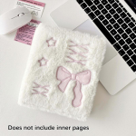 A6 Binderi fotoalbum Armas balletistiilis Bowknot Plush fotokaardihoidja Kpop Idol Koguge raamatualbumi m&auml;rkmik Kirjatarbed