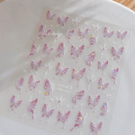 Liblikakujuline l&auml;ikiv k&uuml;&uuml;nte kleebis K&uuml;&uuml;nte kujundamine Stereoskoopiline k&uuml;&uuml;nekleebis Teetegemise kunstisalong K&uuml;&uuml;nekunsti entusiastid