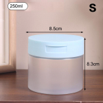 1 tk 250/300/350 ml meigieemaldus vatipadjakeste kreemipurk kaanega, kehakreemi, koorimisvahendi purk, kosmeetikapakend, reisiks kaasaskantav pudel L