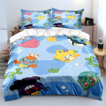 Pokemon Jirachi Tr&uuml;kiga Voodipesukomplekt 3 tk 1 tekikott 2 padjap&uuml;&uuml;ri T&auml;iskasvanutele ja lastele Soe Pehme Voodipesukomplekt Luksuslik Kingitus EU Twin 135X200cm