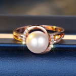 Vintage roosa kullav&auml;rvi geomeetriline suur p&auml;rlitest s&otilde;rmus naistele Bohemia etnilised pulmaehted 8