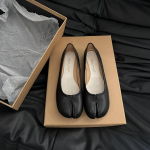 Mood Bailamos Naiste Korterid Tabi Ninja &Uuml;mmargune L&otilde;hestatud Varvas Madalad Naiste &Uuml;hed Kingad Laisad Slip-On Slingback Mulled Nahast Kingad Pehmed Loafe 35 must