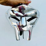 MF DOOM Mask, Fantaasia Rollim&auml;ng, Mad-villain Terasn&auml;o Armor Keskaegne K&auml;sitsi Sepistatud Mask, Hip Hop Cosplay Mask Kingitus