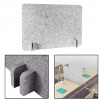 Desk Divider for Easy Installation And Noise Reduction in The Office 40cmx50cm_Black and Grey