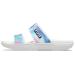 Crocs Classic Aurora V&auml;rvilised Klapp-sandaalid Unisex Sandaalid Valge 207771-94S 38-39