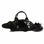 T&auml;navakunstiline k&auml;ekott naistele PU krokodillikujuline 3D loominguline erikujuline kott, mida saab kanda &uuml;le &uuml;he &otilde;la 47*14*10 must