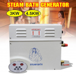 220V aurugeneraator Sauna auruti veekindlate programmeeritavate juhtnuppudega koduseks SPAks, vannituppa, hotelli du&scaron;&scaron;i, vanni 4,5KW 3KW