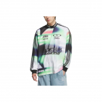 Adidas Originals &Uuml;le&uuml;ldise Prindiga Vabaaja Pikkade Varrukatega Jalgpallis&auml;rk Meeste Topid KH1466 M