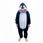 Pingviini Cosplay Kost&uuml;&uuml;m Halloweeni J&otilde;ulude Riietuseks T&auml;iskeha Pijama &Ouml;&ouml;riided Multikas Kombinesoon S must
