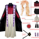 Kimetsu no Yaiba Doma Cosplay &Uuml;likond, Kaksteist Kizukit &Uuml;lemine Ruum 2 Deemon Rollim&auml;ngu Kost&uuml;&uuml;m T&auml;iskomplekt M beige