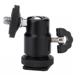 Back 1 4 inch Screw Camera Tripod Mini Ballhead Hot Shoe Adapter Accessory For Digital Camera