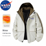 NASA MARVEL Men's Hooded Padded Jacket L