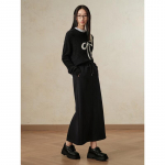 JZ ANNACAU Women's Elegant Casual Bow Wool Blend Knit Pullover Sweater M