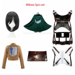 Cosplay Anime Levi Ackerman Mikasa Ackerman Cosplay Kost&uuml;&uuml;m Eren Jaeger R&otilde;ivad Hange Zoe Cosplay Kost&uuml;&uuml;m Aot T&auml;iskomplekt XXL