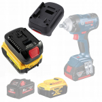 Rosfix Adapter Dewalt / Milwaukee Bosch Akule &ndash; &Uuml;hilduvus 18V Akudega | Tugev Konstruktsioon | USB Laadimispordiga
