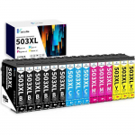 503Xl Multipack Cartouche D'Encre Pour Epson 503 Xl Pour Epson Expression Home Xp-5200 Xp-5205 Xp5200 Xp5205 Workforce Wf-296[J219]