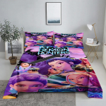 K-Pop D-Deemonik&uuml;tid 3D Digitaalne Lamevoodipesukomplekt Tr&uuml;kitud Magamistoa Voodilina Padjap&uuml;&uuml;r Voodipesukomplekt Kodu Kaunistamiseks 160X230cm(2Pcs)