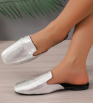 Suvised lamedad kingad Naiste kinnise ninaga sussid Uued kandiliste ninadega kerged pealepandavad muulad naistele Vabaaja v&auml;listingad Naiste sandaalid 35