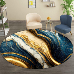 Abstraktne Dekoor Luksuslikud &Uuml;mmargused Vaibad Elutuppa Marmor Kuldne Vaip Kodu Diivan Tool Pehme Jalamatt Pestav Magamistoa Riietusruumi Vaip 140cm 55.11 in