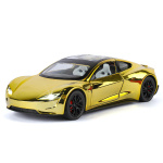1/24 Tesla Roadster Sulamist Elektriauto Mudel Die-cast Metall Uue Energia S&otilde;idukid Autode Mudel Heli Valguse Simulatsioon Laste M&auml;nguasjad Kingitus kuldne