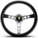 Volant - MOMO - Prototipo Plate 350 - Couleur Noir - Design Ergonomique - Confort Optimal