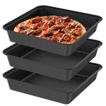 S&uuml;sinikterasest Kr&otilde;bedad Pizzapannid Pizzapanni Vorm Detroit stiilis Pizzapannid Rektangulaarne Mittekleepuv S&uuml;gava Servaga Taldrik K&uuml;psetusn&otilde;ud