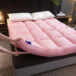 Madratsikate, Eriti Paks Madratsipadi Padjapealsega Madratsikate Tepitud Paigaldatav Madratsikaitse 90x200cm roosa