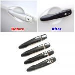 Nissan Pulsar C13 2015 2018 auto v&auml;lisilme Modifitseerige uksek&auml;epideme kate Kaunistage Sisekujundus S&uuml;sinikkiust V&auml;rv Refit Protect Carbon Fiber Color