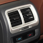 For VW Touran 2016 2017 Interior Accessories Armrest Rear Air Conditonnal Vent Cover Trim AC Outlet Panel Decoration frame1pcs
