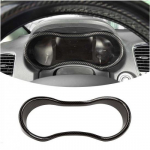 Carbon Fiber Dash Track pack gauge bezel Cover Trim for Dodge Durango 2014-
