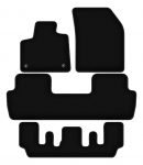 Dywaniki welurowe BASIC czarne do: Peugeot 5008 II GT line 7 os (2017-2020)