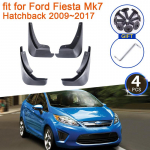 for Ford Fiesta 7 Mk7 luukp&auml;ra 2009~2017 Porilapid Pritsmekaitsed Klapid Porikaitsed Esitagused Rattad Poritiib Auto siivutustarvikud