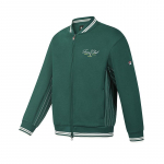 Fila Tennise Mood Minimaalselt Klassikaline Retro Spordi Vabaaja Mitmek&uuml;lgne Mugav Baseball-krae Jakk Meeste jakid Tume-roheline A11M613514FDG L
