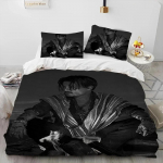 3D Prinditud Johnny Depp Sarja Tekikott Voodipesukomplekt, Tekikoti Voodikomplekt Tekikate Padjap&uuml;&uuml;r, Kuninga Kuninganna Suuruses Voodikomplekt Lastele 90x190cm(35x74inch)