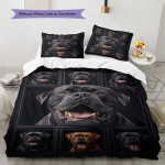 Bulldogi Muster Voodipesu Tekikott Komplekt Tekikoti Kate Padjap&uuml;&uuml;r Kodu Kaunistus Kingitus (1 * tekikott + 2 * padjap&uuml;&uuml;ri, ilma s&uuml;damikuta) 135x200cm gray
