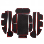 Gate slot pad Interior Door Pad/Cup For Toyota Camry Accessories 2012 2013 2014 2015 Non-slip mats red/blue/white mats With valge
