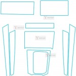 For Skoda Kodiaq Accessories interior Thin film transparent TPU Protective Film Anti-Scratch Sticker Right Hand Drive