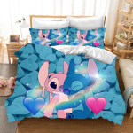 Stitch tr&uuml;kitud magamistoa voodipesukomplekt tekikott J&otilde;ulukingitused Mugavus Multikas Padjap&uuml;&uuml;riga lastele sobiv ja t&auml;iskasvanutele 180*220cm 3pcs