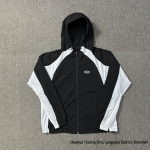 Corteiz Devil's Island Patchwork Tuulejope Pehmikest K&uuml;lmaga Jope Meestele ja Naistele - Trendikas M&auml;gironimisjakk. Extra Large must